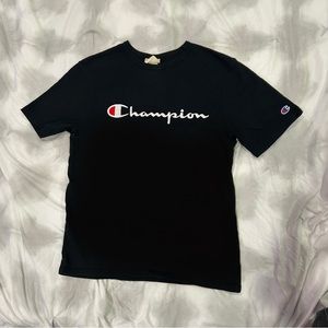 Black champion t shirt